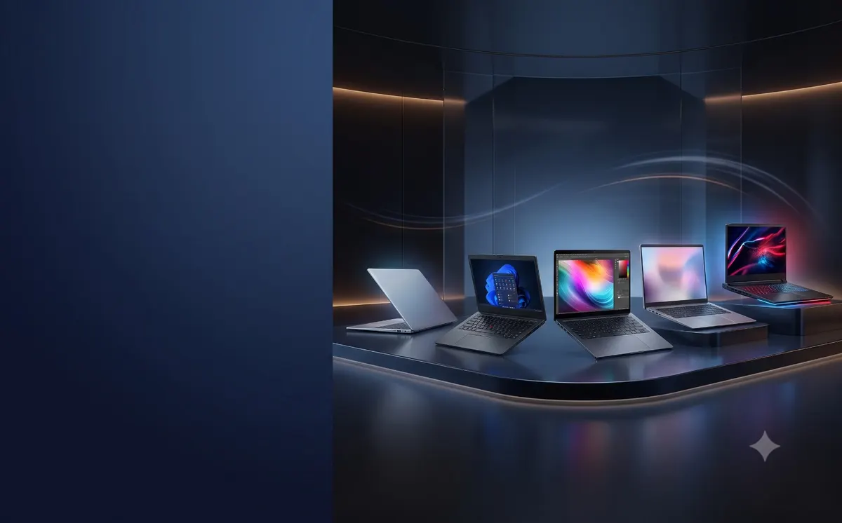 A curated lineup of laptops at Lapkart